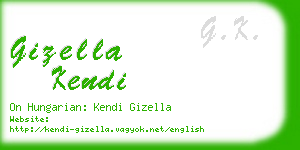 gizella kendi business card